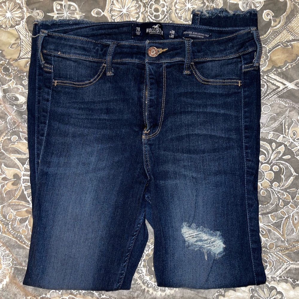 Hollister High-Rise Jean Leggings Crop